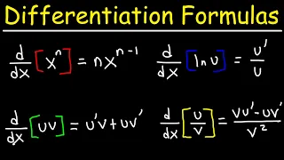 Differentiation Formulas - Notes