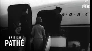 Queen Leaves For Canada (1964)