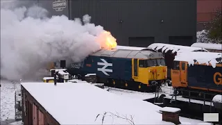 Flamin' 'GLORIOUS' 50033 cold start with flames | 28/12/2020