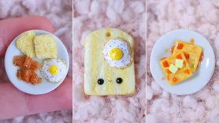 5 Miniature Polymer Clay Breakfast Foods | DIY/Crafts Tutorial Compilation