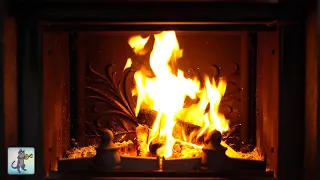 Warm Burning Fireplace ~ Cracking Fireplace Sounds for Relaxing. 12 HOURS