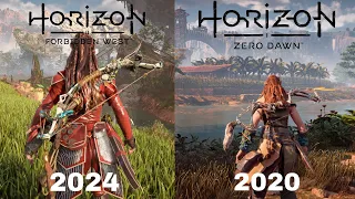 Horizon Forbidden West PC vs Horizon Zero Dawn PC - Graphics and Physics Comparison