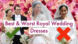 The 7 Best and 3 Worst Royal Wedding Dresses: Kate Middleton, Meghan Markle, and More…