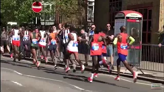 LONDON MARATHON 2018 | Elite Men's Race Side View