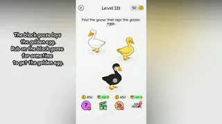 Braindom Level 133 Find the goose that lays the golden eggs.