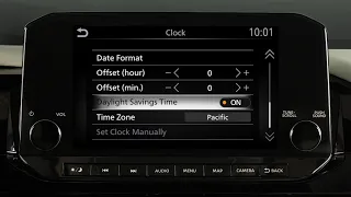 2022 Nissan Pathfinder - Setting the Clock with Navigation (if so equipped)