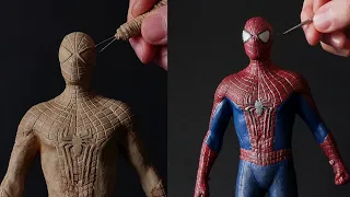Sculpting SPIDER-MAN | The Amazing Spider-Man 2 Suit [ Andrew Garfield ] Timelapse