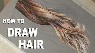 Pastel Portrait Tips... how to draw hair with pastel pencils. Narrated Tutorial.