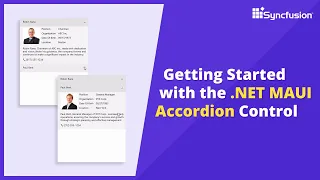 Getting Started with the .NET MAUI Accordion Control