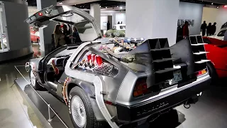 The REAL Back To The Future Delorean at Petersen Auto Museum