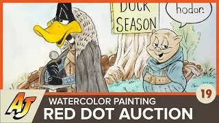 Artcast 19: My 2015 Chuck Jones Red Dot Auction Painting