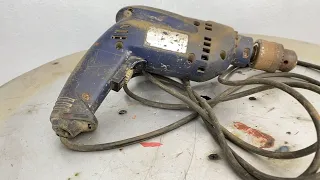 Restoration Very Old Power Drill // Restore Old Broken Wire Drill