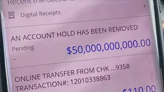 $50 billion dollars mistakenly deposited into Baton Rouge family's bank account