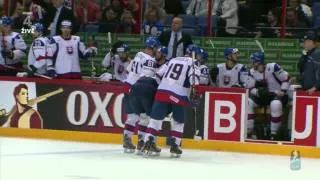 Ryan Getzlaf knee-on-knee hit on Juraj Mikus & Michal Handzus GW PP goal - CAN vs SVK WHC 2012