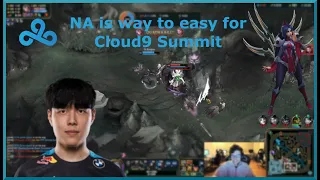 Cloud9 Summit 1v5 against whole Team of Pros (NA SoloQ) | LoL-Clips Twitch Clips