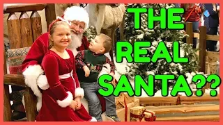 IS THIS THE REAL SANTA?? Meeting Santa at Santa's Wonderland -Kids React to Seeing Santa!