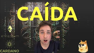 CAÍDA y debilidad 📉  de Dogecoin, Cardano, Bitcoin, Ethereum  | En Vivo