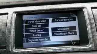 Jaguar XFR hidden menu