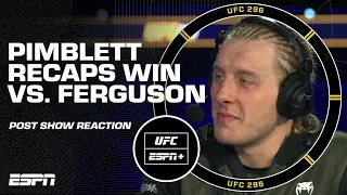Paddy Pimblett talks win vs. Tony Ferguson, says he’s not close to his prime | UFC 296 Post Show