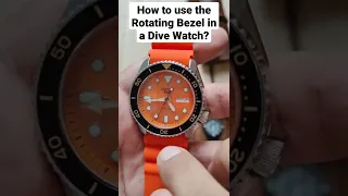 How to use the ROTATING BEZEL in a DIVE WATCH? #seiko #rolex #casio #omega #orient #watches