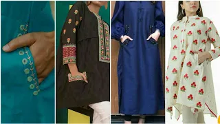 2022 Most Trendy Pocket Style Kurtis Designs/Latest side Pocket Kurtis,Frocks/Front Pocket Designs