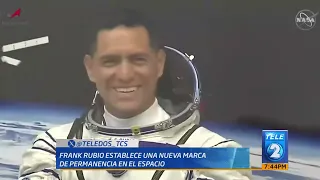 Frank Rubio rompe récord de permanencia en el espacio