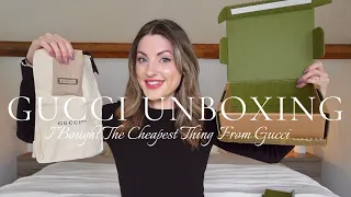 I Bought The CHEAPEST Thing From GUCCI || Gucci Unboxing 2022