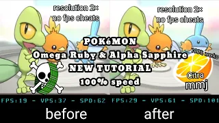 how to fix lag pokemon omega ruby & alpha sapphire di citra mmj emulator no fps cheats