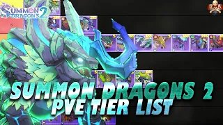 [Summon Dragons 2] - FULL PVE Tier list for ALL types of players!