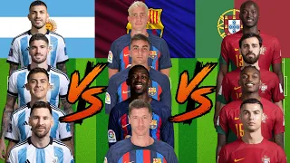 Argentina 🆚 Barcelona 🆚 Portugal 💥 ULTRA VS 🔥💪