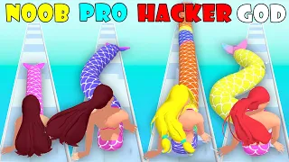 NOOB vs PRO vs HACKER vs GOD - Mermaid Stack! BIG UPDATE