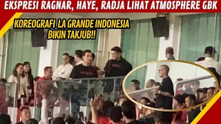 THOM HAYE, RAGNAR, RADJA NAINGGOLAN TERKAGUM SAAT NYANYI INDONESIA RAYA & KOREOGRAFI SUPPORTER