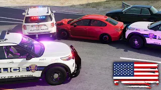 American Police Chases #17 - BeamNG drive