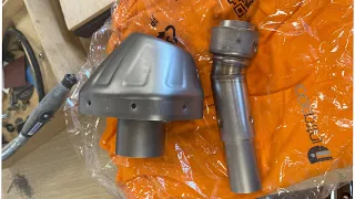 How take off the silencer from Akrapovic  KTM 890 - Husqvarna Norden 901