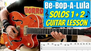 Be-Bop-A-Lula - Both Solos w/TAB [Gene Vincent and his Blue Caps] Guitar Lesson