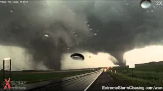 Two EF4 Tornadoes near Pilger, Nebraska - June 16, 2014