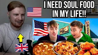 Reaction To Brits try Louisiana Soul food for the first time!