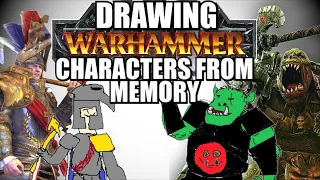 🔴 Drawing Warhammer Characters From Memory