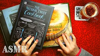 ASMR | British National Trust Cook Books Browsing in a Whisper at Coffee Time!