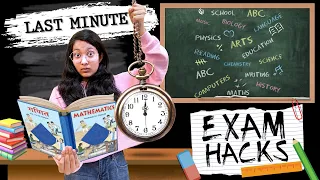 LAST Minute ⏰ EXAM Hacks for School Students 🏫| A Clever Way to Study | Study Hacks | Cute Sisters