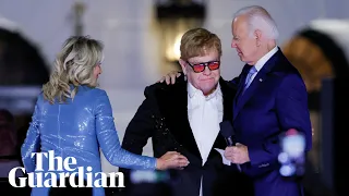 Elton John shocked as Joe Biden surprises him with National Humanities Medal