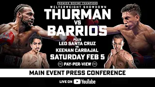 Thurman vs Barrios MAIN EVENT PRESS CONFERENCE | FOX Sports PBC PPV