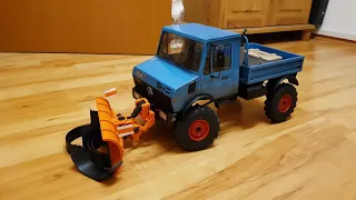 Unimog Test Schneepflug