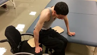 How I Transfer 2: Slideboard - C7 Complete Quadriplegic from Connecticut, Jonathan Sigworth