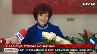 S. Āboltiņa atvadās no Saeimas