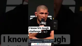 Khabib says to dustin porier  “this guy is not in my level”