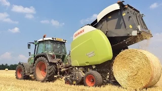 Fendt 312 Vario + Claas Variant 380 + Fendt Farmer 410 Loading Bales