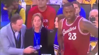 Fan gets caught calling LeBron James a crybaby