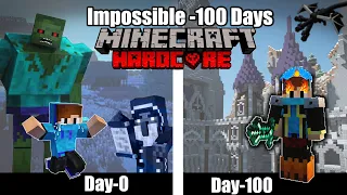 Survived 100 Days with MONSTERS Minecraft Hardcore (हिंदी)