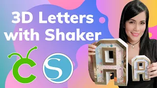 3D Letters With Shaker (Cricut & Cameo) FREE TEMPLATE